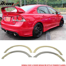 Load image into Gallery viewer, 2006-2011 Honda Civic RR Style Unpainted Front Rear Fender Flares ABS