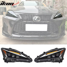 Load image into Gallery viewer, 2006-2013 Lexus IS250 IS350 IS-F F Sport Style Black LED Headlights