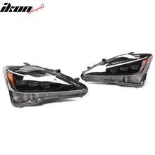 Load image into Gallery viewer, 2006-2013 Lexus IS250 IS350 IS-F F Sport Style Black LED Headlights