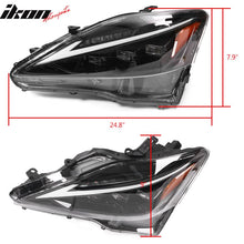 Load image into Gallery viewer, 2006-2013 Lexus IS250 IS350 IS-F F Sport Style Black LED Headlights