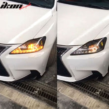 Load image into Gallery viewer, 2006-2014 Lexus IS250 IS350 IS-F Facelift Style Headlights - Black