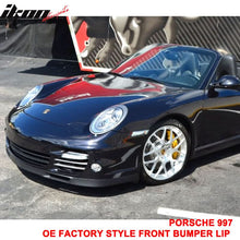 Load image into Gallery viewer, 2007-2013 Porsche 997 OEM Style Unpainted Black Front Bumper Lip PU