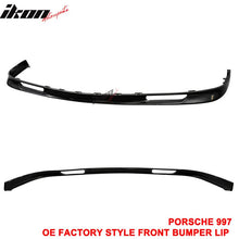 Load image into Gallery viewer, 2007-2013 Porsche 997 OEM Style Unpainted Black Front Bumper Lip PU
