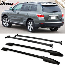 Load image into Gallery viewer, Fits 08-13 Highlander OE Black Roof Rack+Cross Bar Kit Luggage Carrier