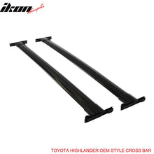 Load image into Gallery viewer, Fits 08-13 Highlander OE Black Roof Rack+Cross Bar Kit Luggage Carrier