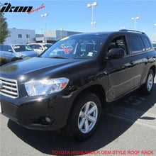 Load image into Gallery viewer, Fits 08-13 Highlander OE Black Roof Rack+Cross Bar Kit Luggage Carrier