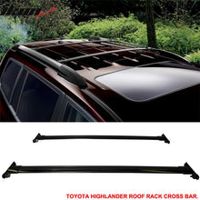 Load image into Gallery viewer, Fits 08-13 Highlander OE Black Roof Rack+Cross Bar Kit Luggage Carrier