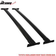 Load image into Gallery viewer, Fits 08-13 Highlander OE Black Roof Rack+Cross Bar Kit Luggage Carrier