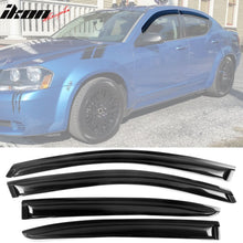 Load image into Gallery viewer, 2008-2014 Dodge Avenger Slim Style Smoke Tinted Visor Window Acrylic