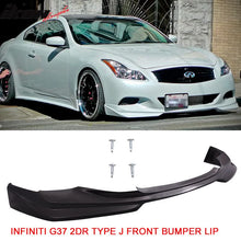 Load image into Gallery viewer, 2008-2014 Infiniti G37 Coupe Q60 J Style Unpainted Front Bumper Lip PU
