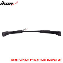 Load image into Gallery viewer, 2008-2014 Infiniti G37 Coupe Q60 J Style Unpainted Front Bumper Lip PU