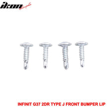 Load image into Gallery viewer, 2008-2014 Infiniti G37 Coupe Q60 J Style Unpainted Front Bumper Lip PU