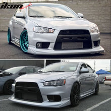 Load image into Gallery viewer, 2008-2015 Mitsubishi Lancer EVO 10 X V Unpainted Front Bumper Lip PU