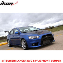 Load image into Gallery viewer, 2008-2015 Mitsubishi Lancer EVO Style Front Bumper Cover W/ Fog Lights