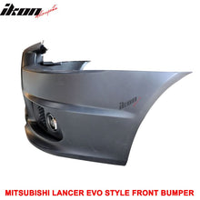 Load image into Gallery viewer, 2008-2015 Mitsubishi Lancer EVO Style Front Bumper Cover W/ Fog Lights