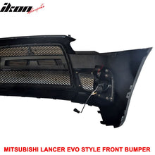 Load image into Gallery viewer, 2008-2015 Mitsubishi Lancer EVO Style Front Bumper Cover W/ Fog Lights