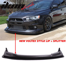 Load image into Gallery viewer, 2008-2015 Mitsubishi Lancer Evolution X PU Front Bumper Lip Splitter