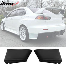 Load image into Gallery viewer, 2008-2015 Mitsubishi Lancer EVO Style Unpainted Rear Bumper Aprons PU