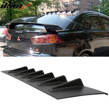 Load image into Gallery viewer, 2008-2016 Mitsubishi Lancer X EVO Rear Roof Spoiler W/Shark Fins ABS
