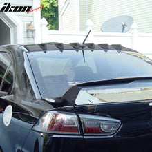 Load image into Gallery viewer, 2008-2016 Mitsubishi Lancer X EVO Rear Roof Spoiler W/Shark Fins ABS