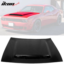Load image into Gallery viewer, 2008-2023 Dodge Challenger Hood Demon Style Aluminum Black Car Hood