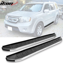 Load image into Gallery viewer, 2009-2015 Honda Pilot Running Boards OE Style Black Silver Aluminum