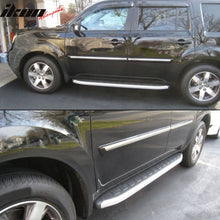 Load image into Gallery viewer, 2009-2015 Honda Pilot Running Boards OE Style Black Silver Aluminum