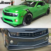 Load image into Gallery viewer, 2010-2013 Camaro V8 SS Z28 Style Unpainted Black Front Bumper Lip PU