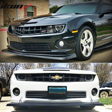 Load image into Gallery viewer, 2010-2013 Camaro V8 SS Z28 Style Unpainted Black Front Bumper Lip PU