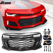 Load image into Gallery viewer, 2010-2013 Chevy Camaro ZL1 Style Front Bumper w/ Headlights Fog Lights