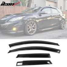 Load image into Gallery viewer, 2010-2013 Mazda 3 Hatchback Window Visors 4Pc Set Acrylic