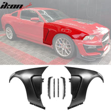Load image into Gallery viewer, 2010-2014 Ford Mustang GT350 Style Unpainted Black Side Fender Steel
