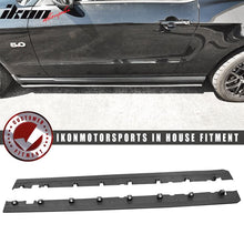 Load image into Gallery viewer, 2010-2014 Mustang V6 V8 GT Bottom Line Black Side Skirts Splitter PP