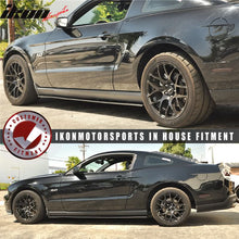 Load image into Gallery viewer, 2010-2014 Mustang V6 V8 GT Bottom Line Black Side Skirts Splitter PP