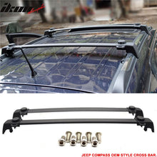 Load image into Gallery viewer, 2011-2016 Jeep Compass OE Style Black Roof Rack Cross Bar ABS Aluminum