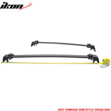 Load image into Gallery viewer, 2011-2016 Jeep Compass OE Style Black Roof Rack Cross Bar ABS Aluminum
