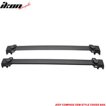 Load image into Gallery viewer, 2011-2016 Jeep Compass OE Style Black Roof Rack Cross Bar ABS Aluminum
