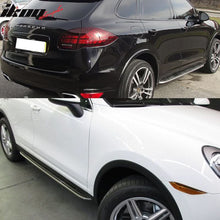 Load image into Gallery viewer, 2011-2018 Porsche Cayenne OE Black Silver Side Running Boards Aluminum