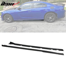 Load image into Gallery viewer, 2011-2023 Dodge Charger V3 Style Unpainted Black Side Skirts PP