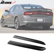 Load image into Gallery viewer, 2012-2014 Dodge Charger SRT8 Matte Black Rear Bumper Lip Aprons PP