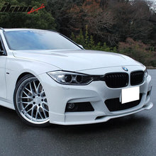 Load image into Gallery viewer, 2012-2018 BMW F30 M Sport E Style Unpainted Black Front Bumper Lip PU