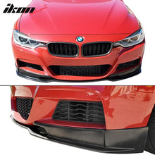 Load image into Gallery viewer, 2012-2018 BMW F30 M Sport E Style Unpainted Black Front Bumper Lip PU