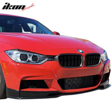 Load image into Gallery viewer, 2012-2018 BMW F30 M Sport E Style Unpainted Black Front Bumper Lip PU