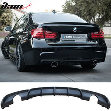 Load image into Gallery viewer, 2012-2018 BMW F30 MT M Sport Rear Bumper Diffuser Single Muffler Dual