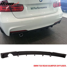 Load image into Gallery viewer, 2012-2018 BMW F30 MP Rear Lip Diffuser with Single Outlet PP