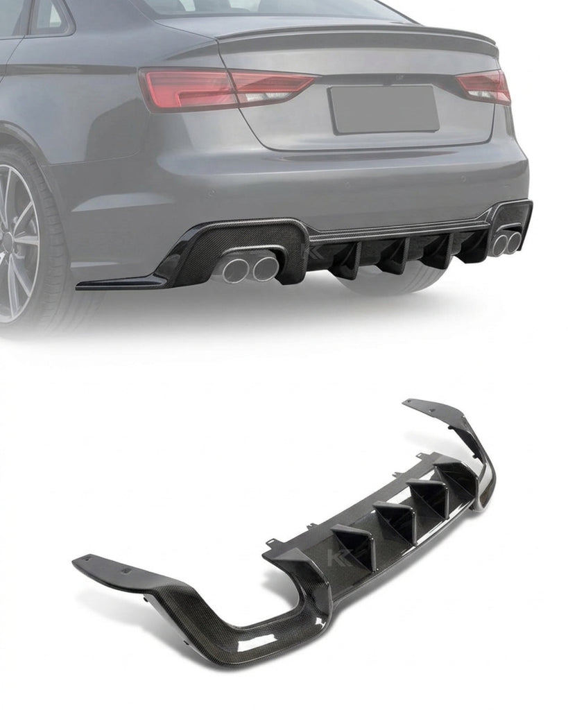 2020–2021 Audi A5 S-Line / S5 B9 Sportback Rear Bumper Diffuser Lip – Carbon Fiber