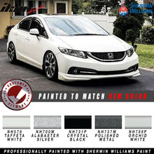 Load image into Gallery viewer, Fits 13-15 Honda Civic 4 Dr IKON Front Bumper Lip Painted