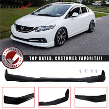 Load image into Gallery viewer, Fits 13-15 Honda Civic 4 Dr IKON Front Bumper Lip Painted