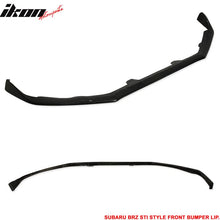 Load image into Gallery viewer, 2013-2016 Subaru BRZ Front Splitter STI Style Unpainted Car Lip PU
