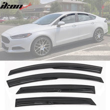Load image into Gallery viewer, 2013-2018 Ford Fusion Mugen Style Smoke Tinted Window Visors Acrylic